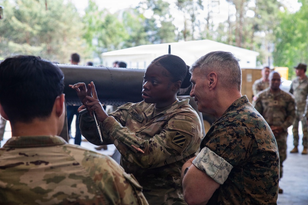 Vice Chairman of the Joint Chiefs of Staff visits rotational V Corps unit in Poland