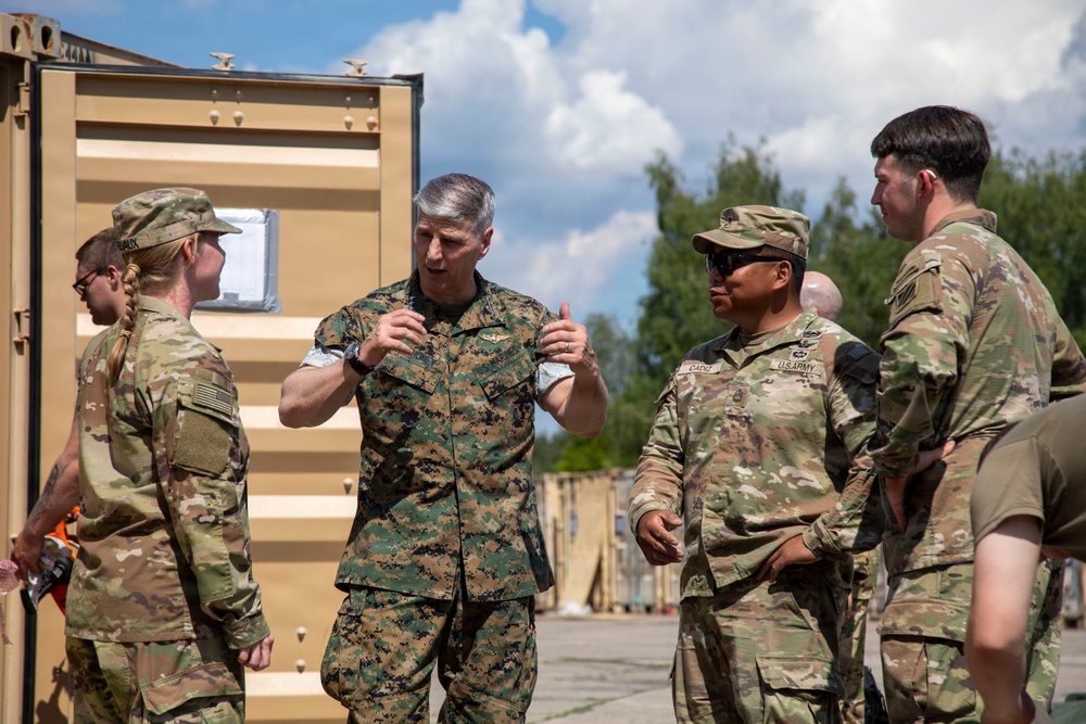 Vice Chairman of the Joint Chiefs of Staff visits rotational V Corps unit in Poland