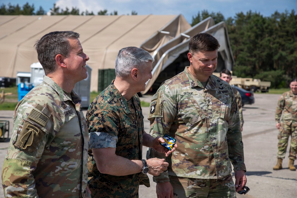 Vice Chairman of the Joint Chiefs of Staff visits rotational V Corps unit in Poland