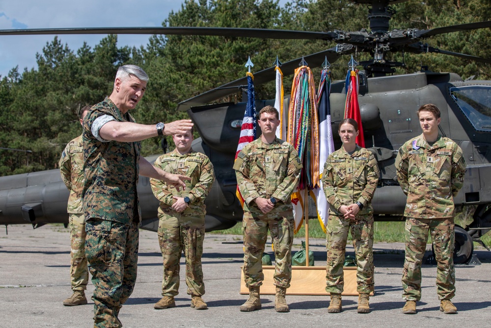 VCJCS promotes and recognizes 3rd CAB Soldiers in Poland