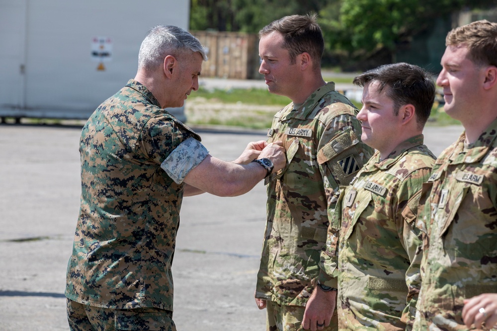 VCJCS promotes and recognizes 3rd CAB Soldiers in Poland