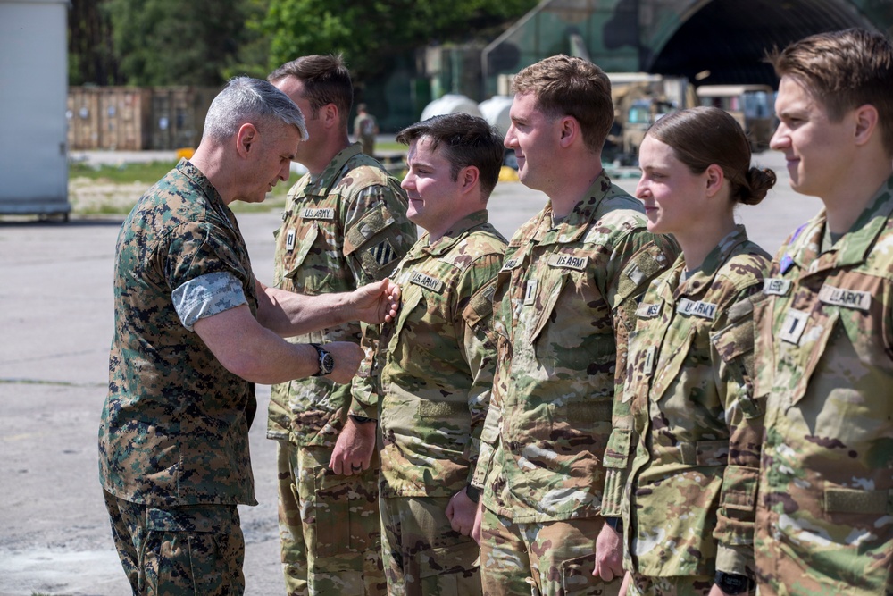 VCJCS promotes and recognizes 3rd CAB Soldiers in Poland