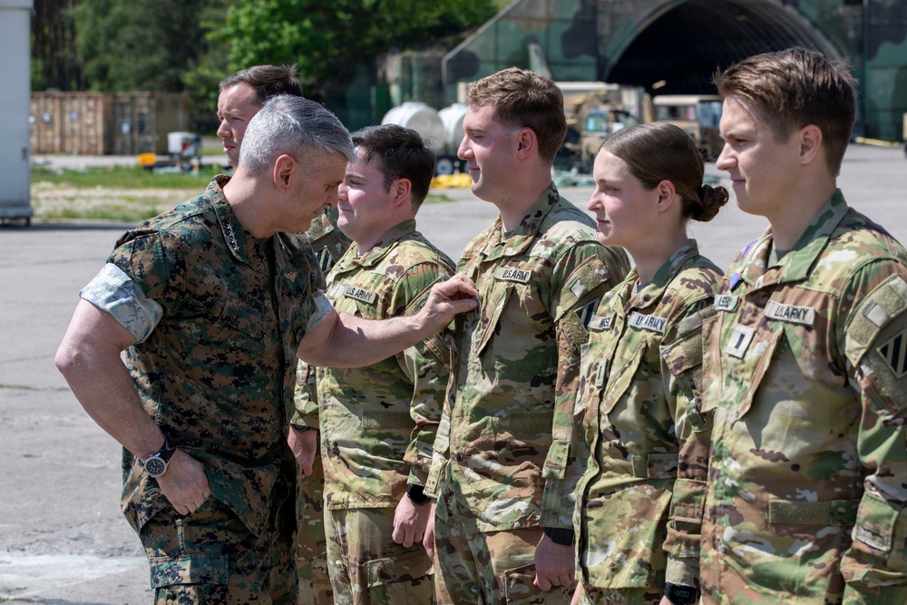 VCJCS promotes and recognizes 3rd CAB Soldiers in Poland