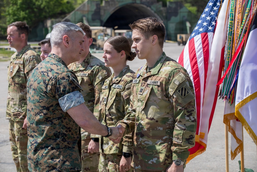VCJCS promotes and recognizes 3rd CAB Soldiers in Poland