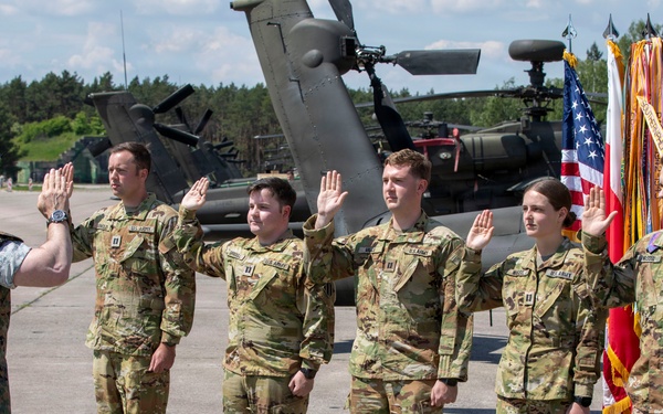 VCJCS promotes and recognizes 3rd CAB Soldiers in Poland