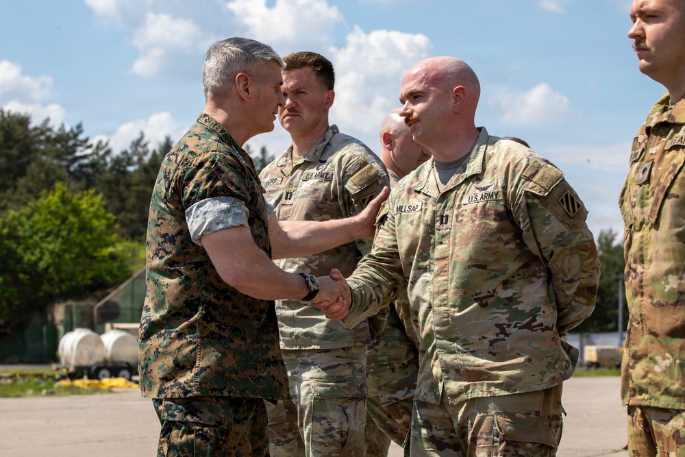 VCJCS promotes and recognizes 3rd CAB Soldiers in Poland