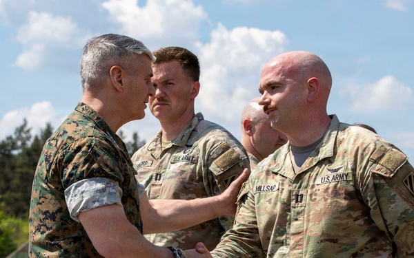 VCJCS promotes and recognizes 3rd CAB Soldiers in Poland