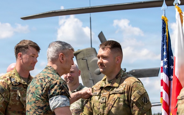 VCJCS promotes and recognizes 3rd CAB Soldiers in Poland