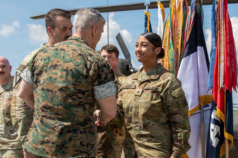 VCJCS promotes and recognizes 3rd CAB Soldiers in Poland