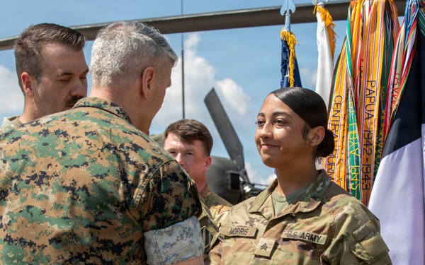 VCJCS promotes and recognizes 3rd CAB Soldiers in Poland