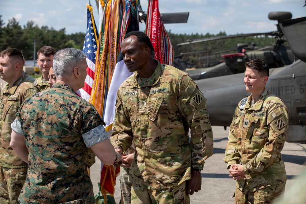 VCJCS promotes and recognizes 3rd CAB Soldiers in Poland
