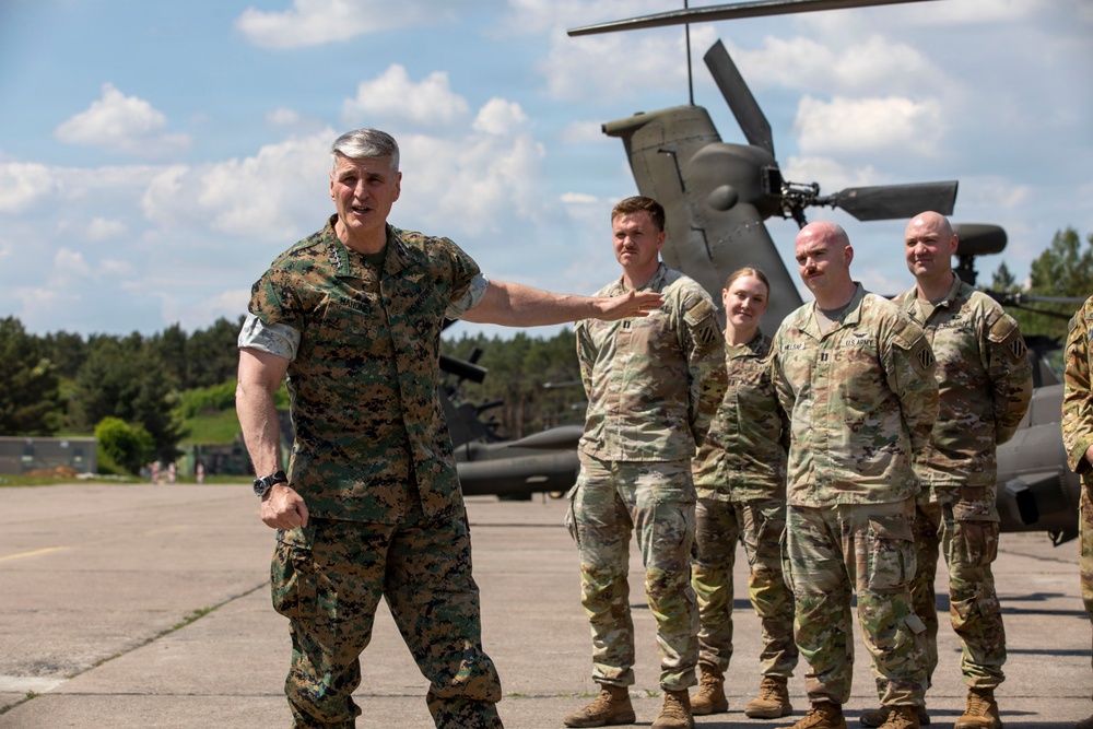 VCJCS promotes and recognizes 3rd CAB Soldiers in Poland