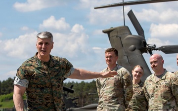 VCJCS promotes and recognizes 3rd CAB Soldiers in Poland