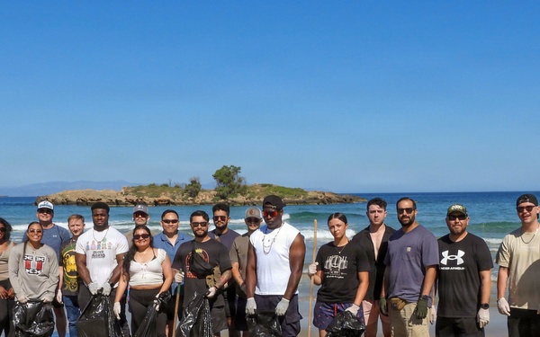 NSA Souda Bay Sailors clean up Kalathas beach in Crete