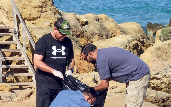 NSA Souda Bay Sailors clean up Kalathas beach in Crete
