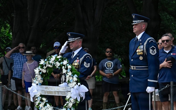 Argentina counterpart visit wreath laying