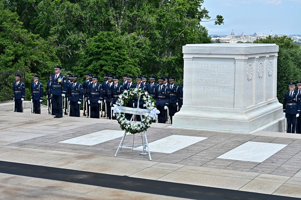 Argentina counterpart visit wreath laying