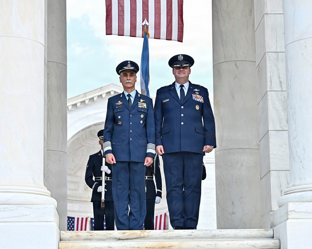 Argentina counterpart visit wreath laying