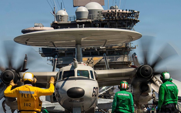 Ike conducts flight deck certification in the Atlantic Ocean