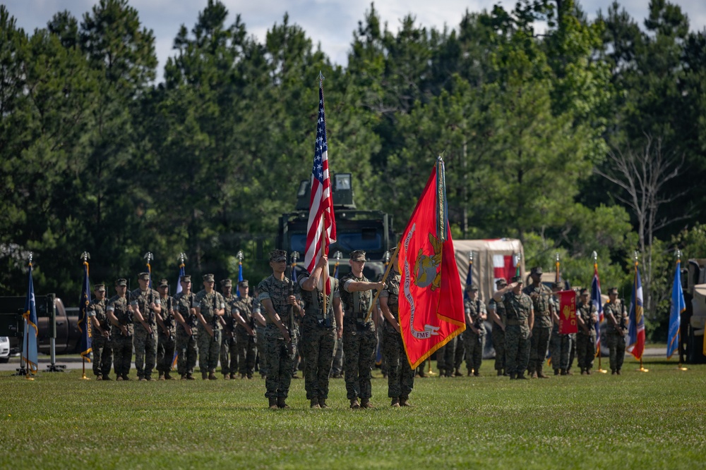 Combat Logistics Battalion 22 Change of Command Ceremony