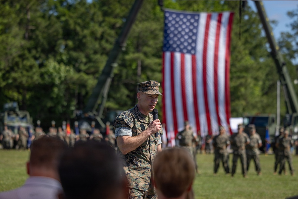 Combat Logistics Battalion 22 Change of Command Ceremony