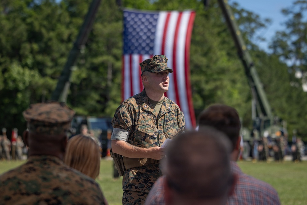 Combat Logistics Battalion 22 Change of Command Ceremony