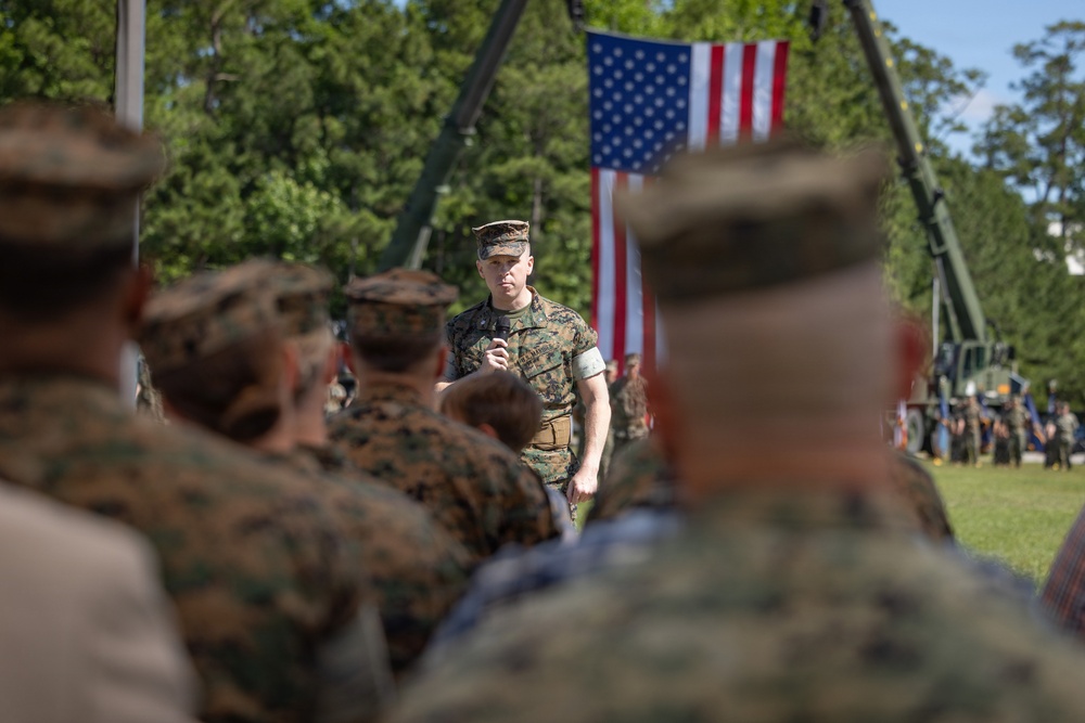 Combat Logistics Battalion 22 Change of Command Ceremony