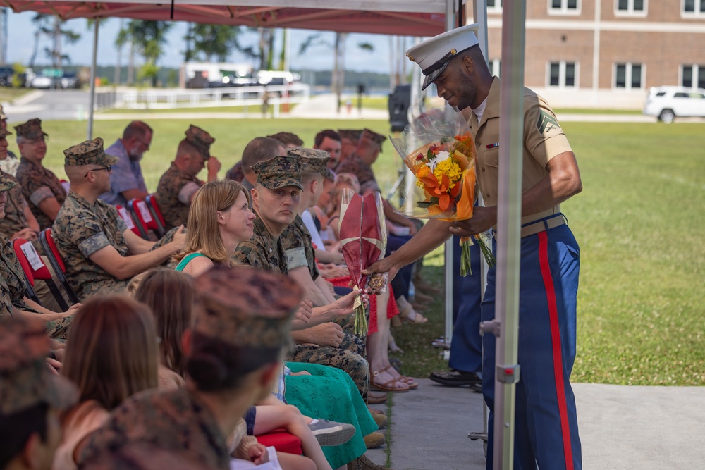 Combat Logistics Battalion 22 Change of Command Ceremony