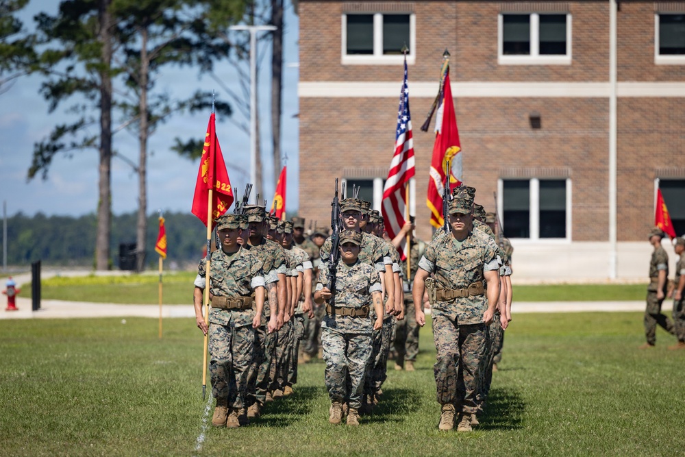 Combat Logistics Battalion 22 Change of Command Ceremony