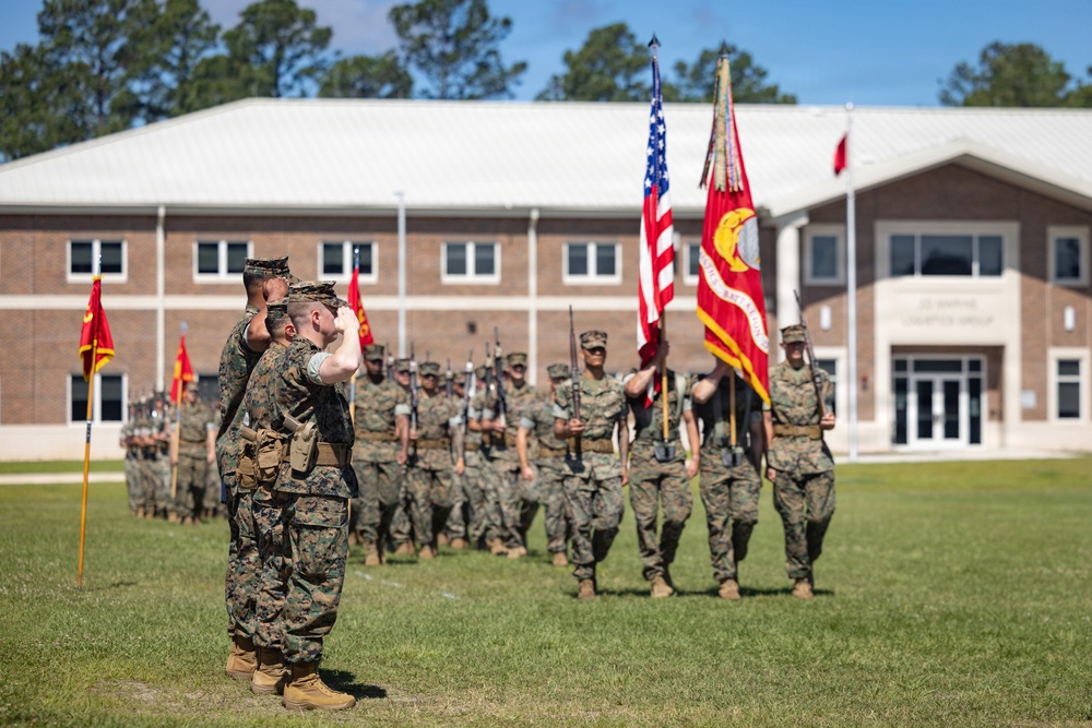 Combat Logistics Battalion 22 Change of Command Ceremony
