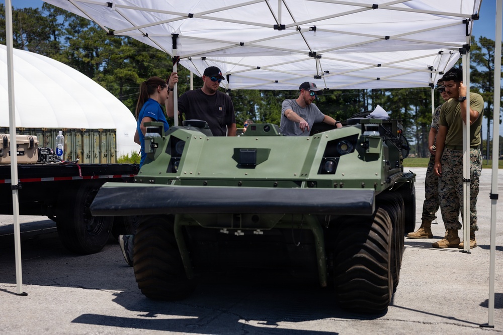 U.S. Marines at Camp Lejeune Field Test UGV Technology