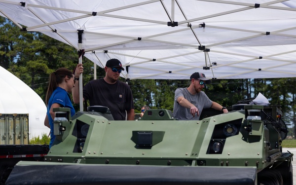 U.S. Marines at Camp Lejeune Field Test UGV Technology