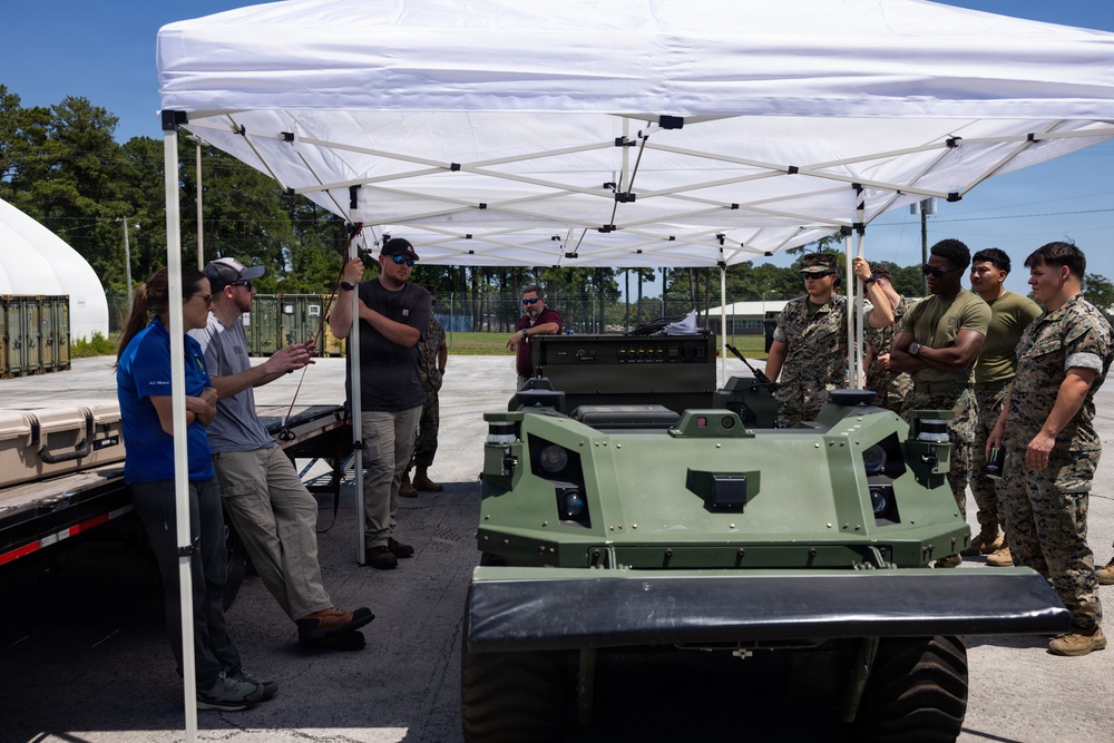 U.S. Marines at Camp Lejeune Field Test UGV Technology