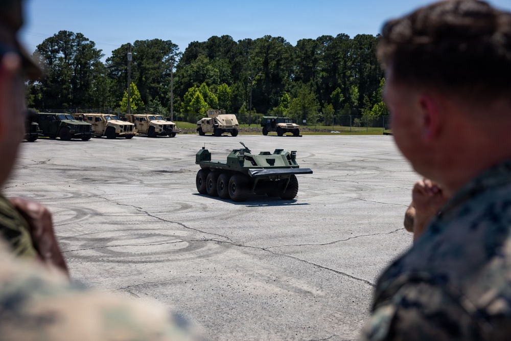 U.S. Marines at Camp Lejeune Field Test UGV Technology
