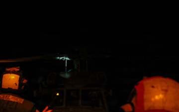 Frank E. Petersen Jr. Conducts Night Helicopter Operations