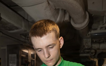 George H.W. Bush Conducts Aircraft Maintenance