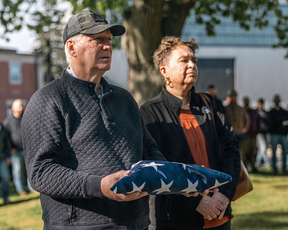 PNSY Retire Flag Mark Wheeler