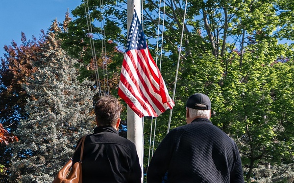 PNSY Retire Flag Mark Wheeler
