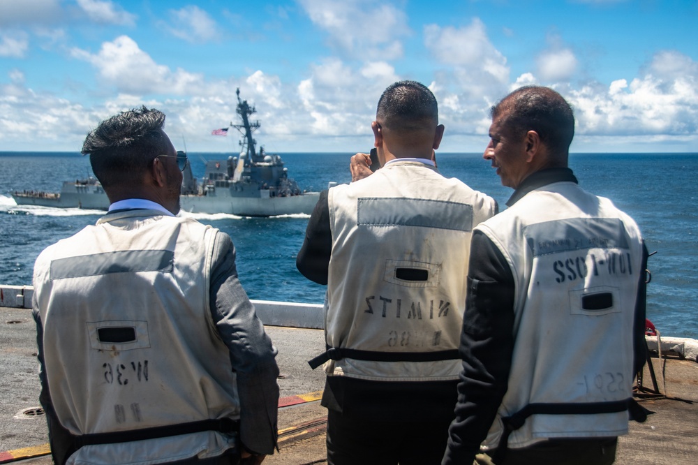 Suriname Government and Military Officials Visit USS Nimitz