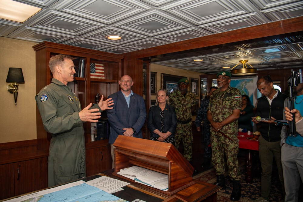 Suriname Government and Military Officials Visit USS Nimitz
