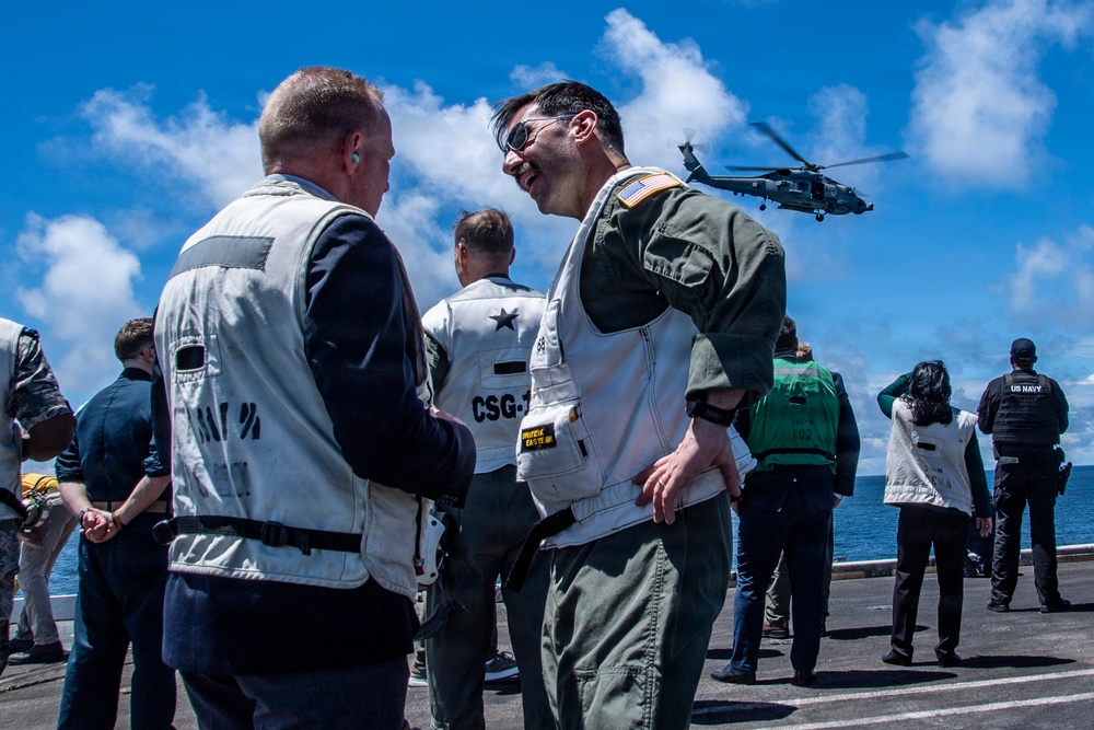 Suriname Government and Military Officials Visit USS Nimitz