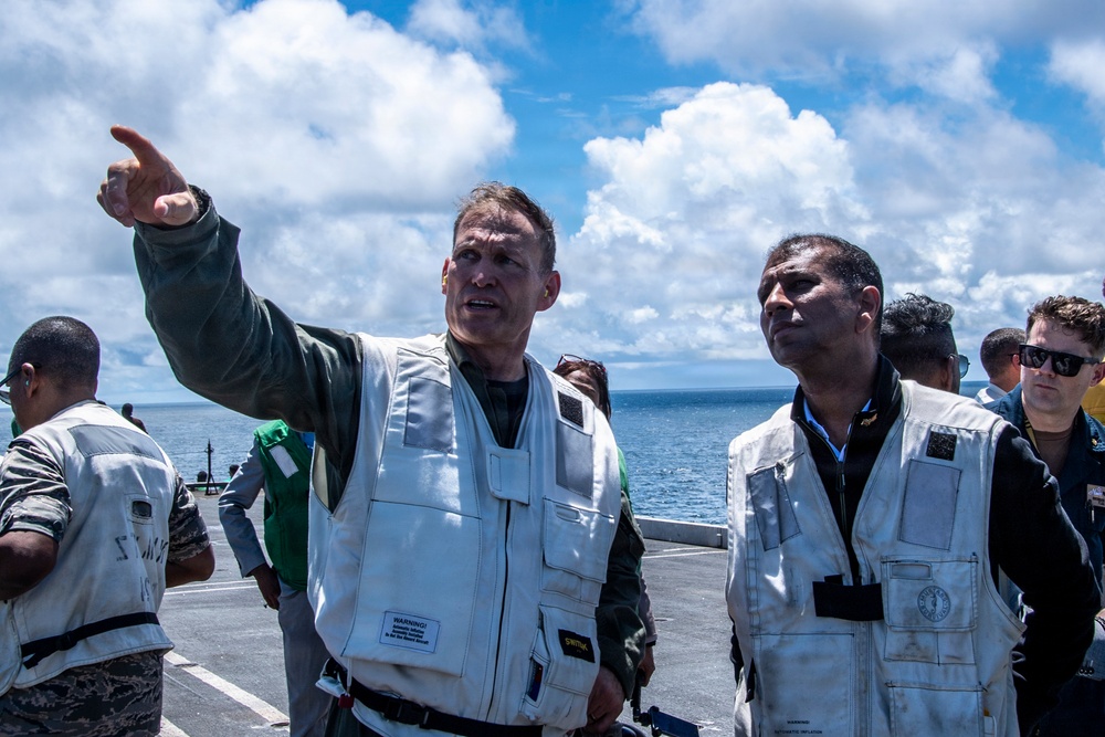 Suriname Government and Military Officials Visit USS Nimitz