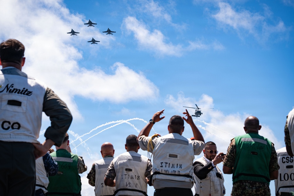 Suriname Government and Military Officials Visit USS Nimitz