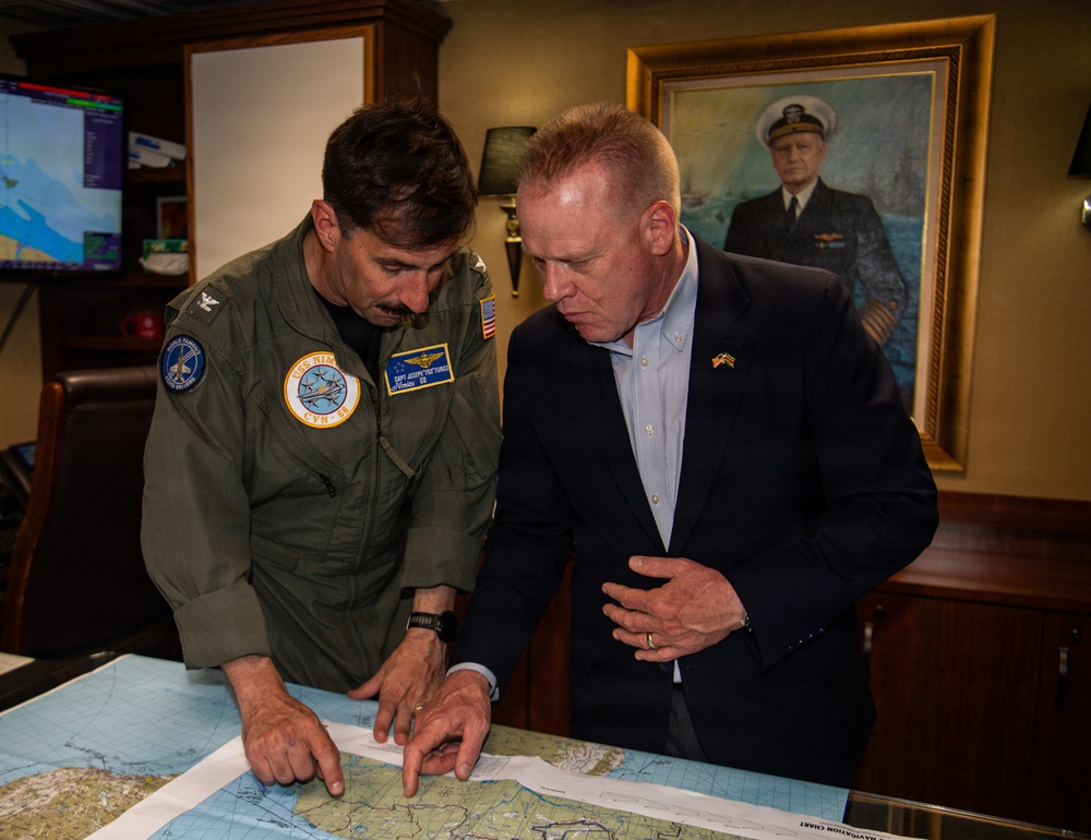 Suriname Government and Military Officials Visit USS Nimitz