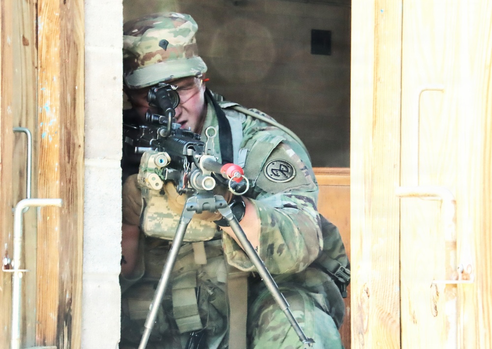 2-108th Infantry Soldier Provides Security During Room Clearing at JB MDL