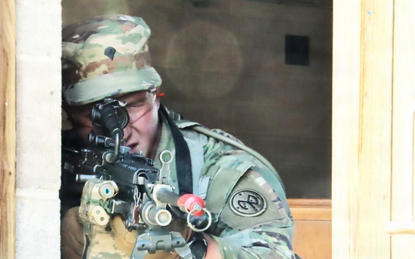 2-108th Infantry Soldier Provides Security During Room Clearing at JB MDL
