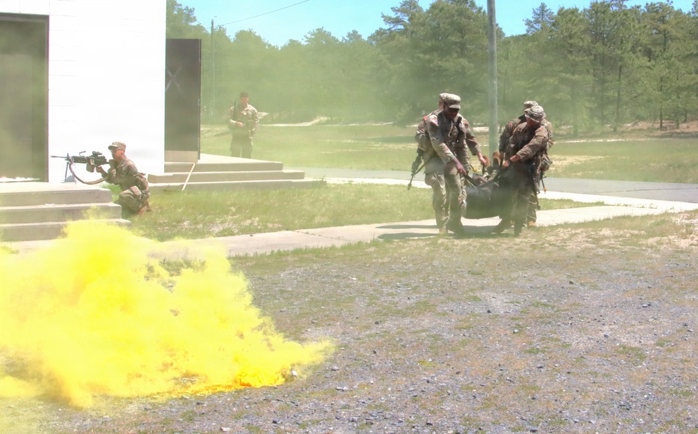 2-108th Infantry Squad Evacuates Casualty Under Concealment at JB MDL