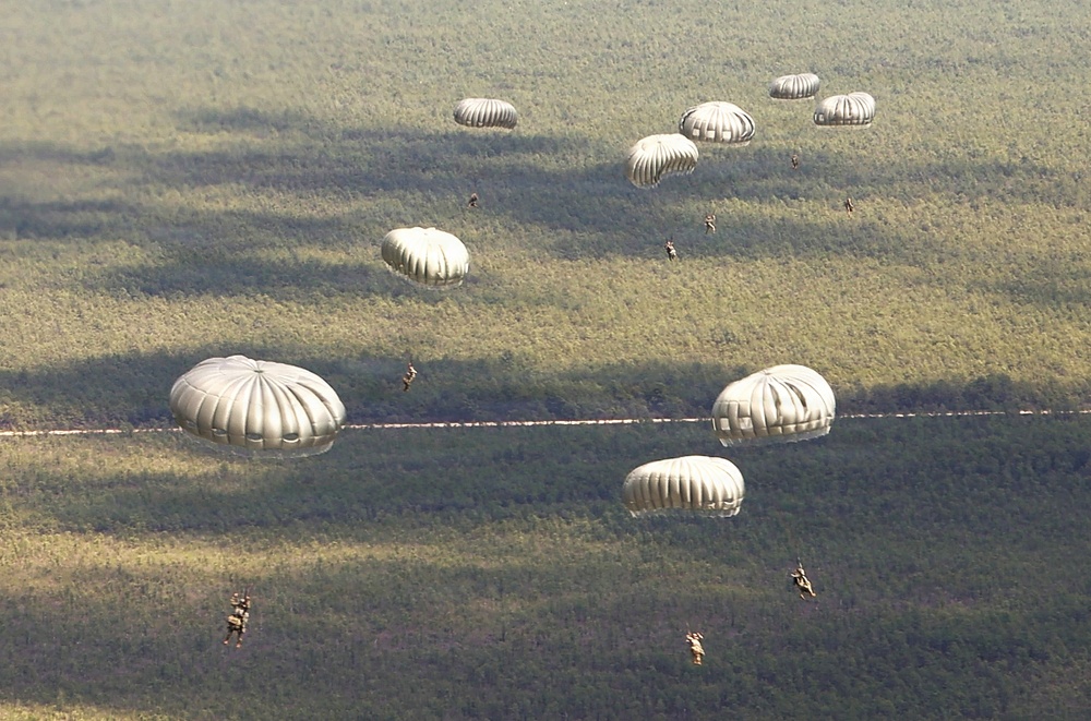 404th Civil Affairs Battalion Paratroopers Fill the Sky Over Coyle Drop Zone
