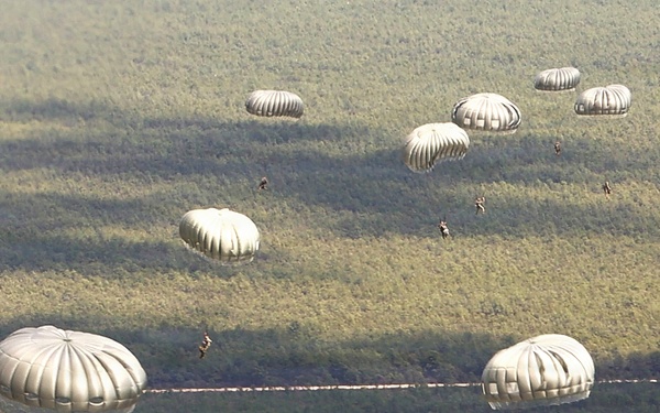 404th Civil Affairs Battalion Paratroopers Fill the Sky Over Coyle Drop Zone