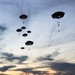 404th Civil Affairs Battalion Paratroopers Drift into the Evening Near JB MDL
